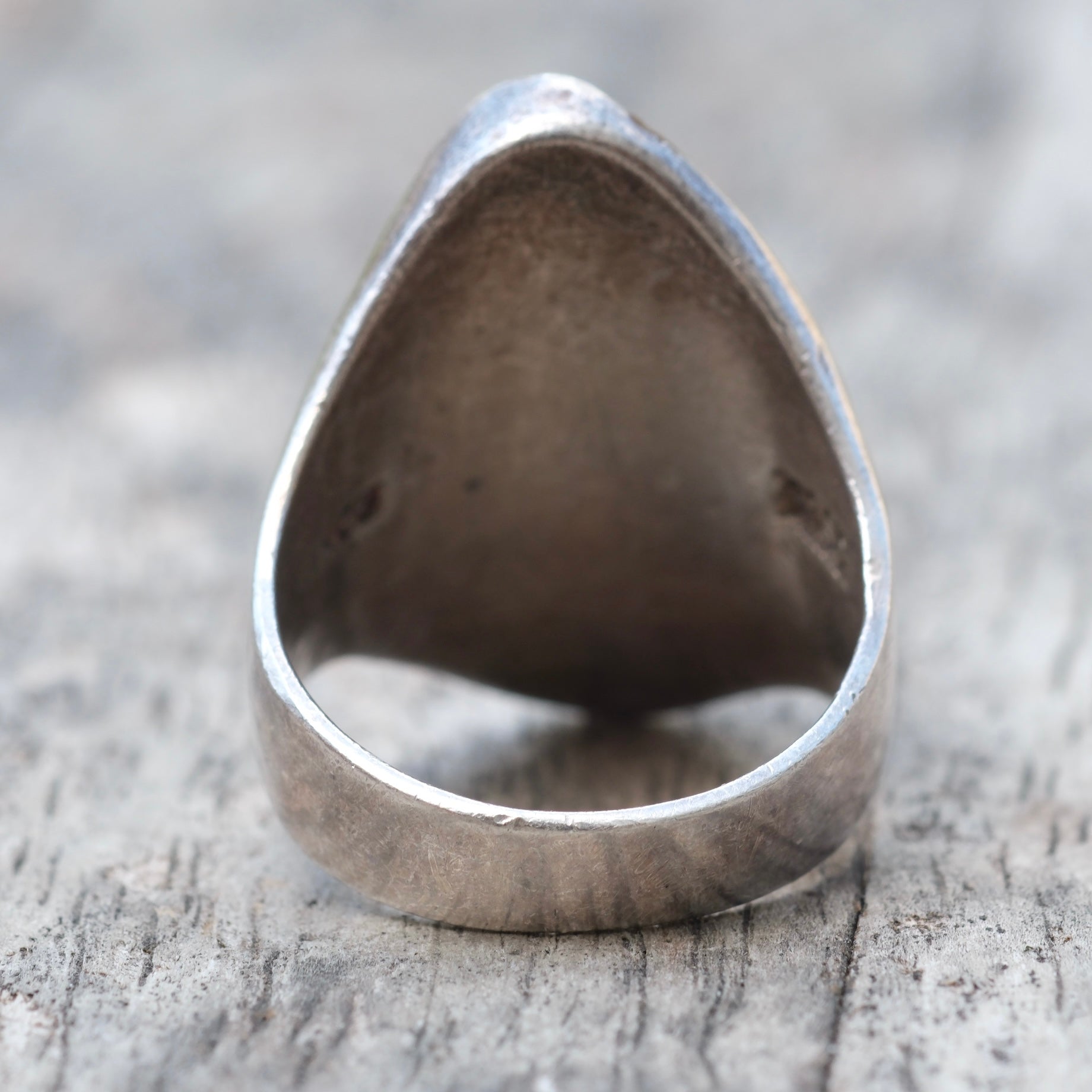 Vintage Sterling Tigers Eye Ring 10.25