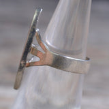 Vintage Sterling Turquoise Inlay Ring 6