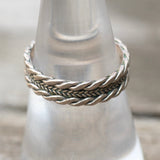 Vintage Sterling Braided Band 7