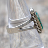 Vintage Sterling Turquoise Ring 7.75