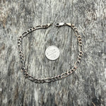 Vintage Sterling Figaro Chain Bracelet
