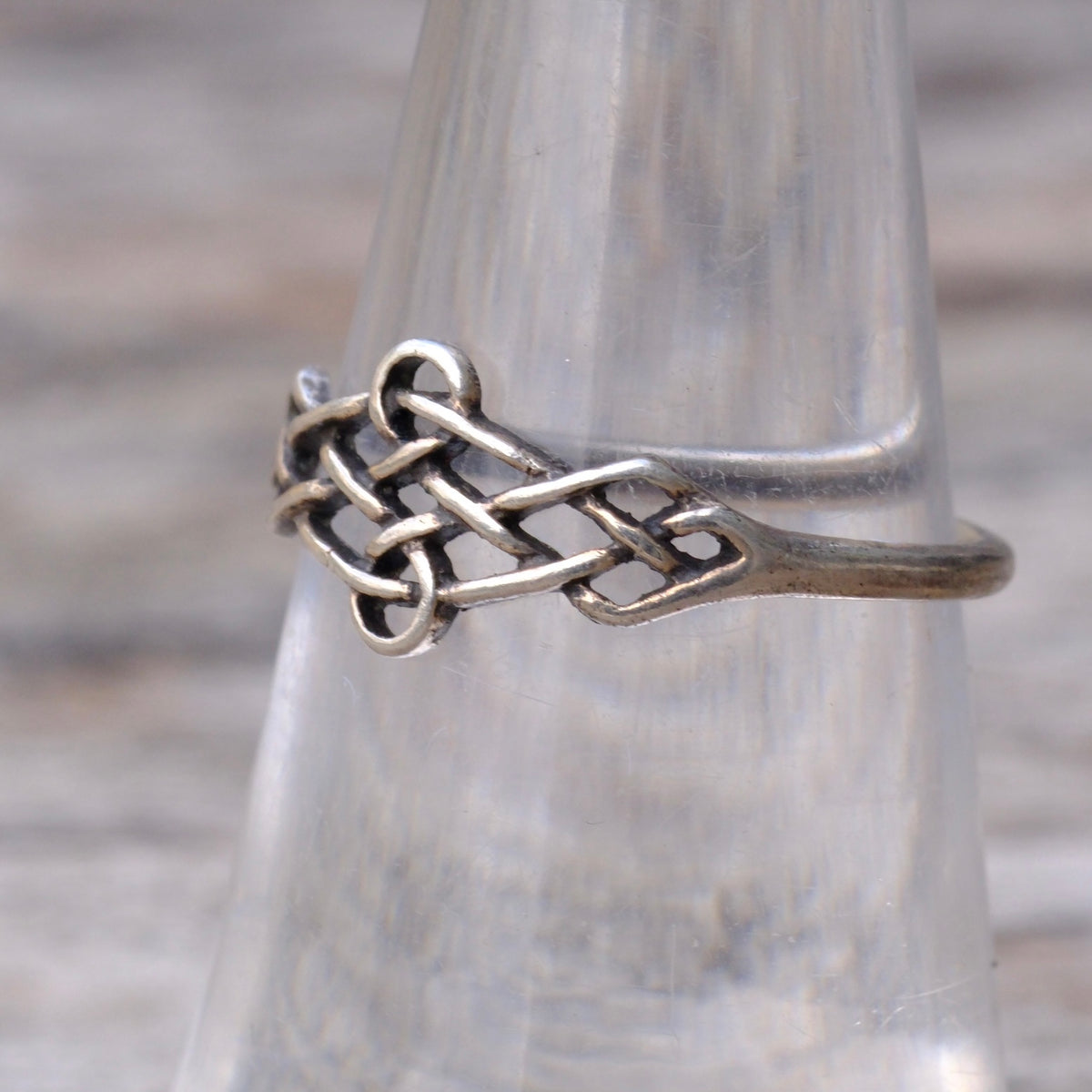 Vintage Sterling Braided Ring 6.25