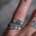 Vintage Sterling T Initial Stacker Ring 6.75