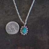 Vintage Sterling Turquoise Necklace