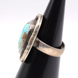 Vintage Sterling Turquoise Ring 4.5