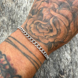 Vintage Sterling Curb Chain Bracelet