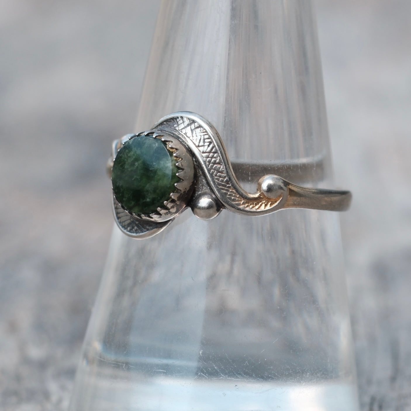 Vintage Sterling Lapis Ring 8.5