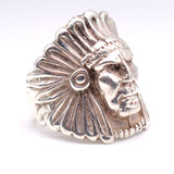 Vintage Sterling Big Chief Ring 9