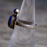 Vintage Sterling Lapis Ring 5.75