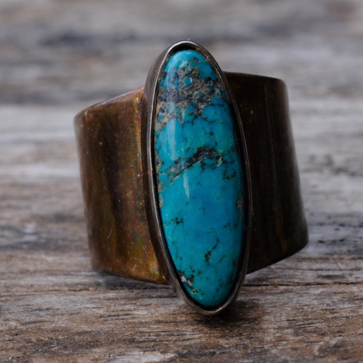 Vintage Sterling Turquoise Ring 7