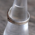 Vintage Sterling Mother Of Pearl and CZ Ring 8.25