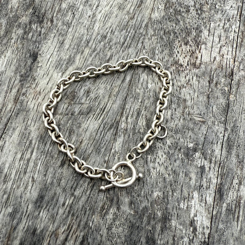 Vintage Sterling Silver Chain Bracelet