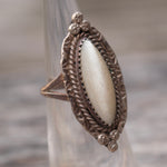 Vintage Sterling Mother Of Pearl Ring 4