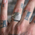 Vintage Sterling Silver Eagle Ring 9.5