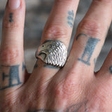 Vintage Sterling Silver Eagle Ring 9.5