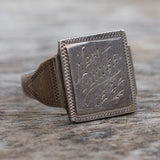 Vintage Sterling Silver Plated New Guinea WWII Ring 8.5