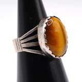 Vintage Sterling Tigers Eye Ring 7.5