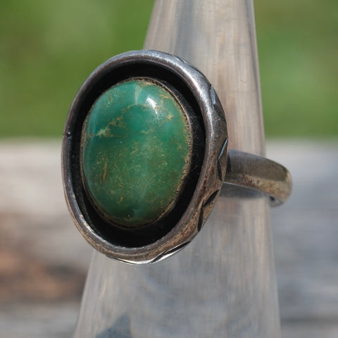 Vintage Sterling Turquoise Ring 5