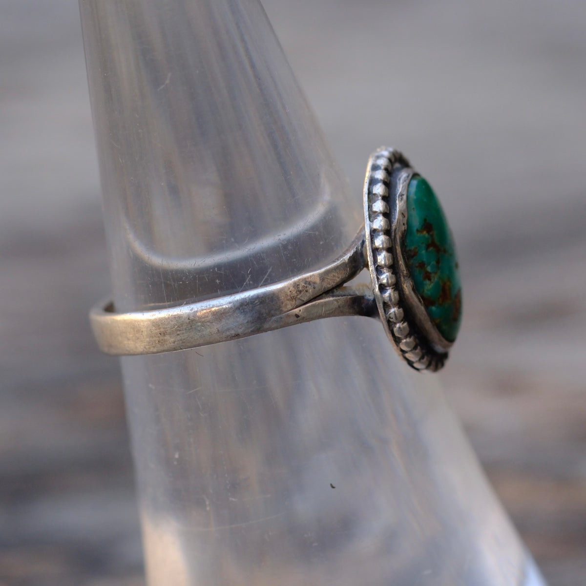 Vintage Sterling Turquoise Ring 6