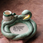Vintage Ceramic Snake Ashtray