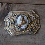 Vintage  Horse Belt Buckle