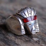 Vintage Sterling Pharaoh Ring 11.25