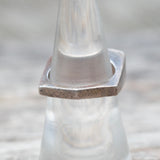 Vintage Sterling Multistone Inlay Band 6.75