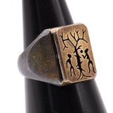 Vintage Sterling Tree Of Life Ring 6