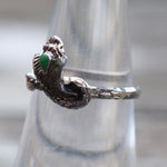 Vintage Sterling Snake Ring 6.75