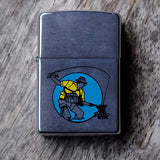 Vintage Flu Fisherman Zippo Lighter