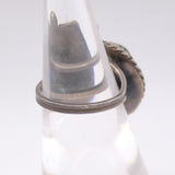 Vintage Sterling Malachite Feather Ring 5.5
