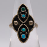 Vintage Sterling Turquoise Ring 6.5