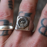 Vintage Sterling Federal Prison Service Momento Ring 11
