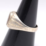 Vintage Sterling Silver Signet Ring 8.5