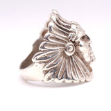 Vintage Sterling Big Chief Ring 9