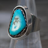 Vintage Sterling Turquoise Ring 7.25