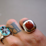 Vintage Sterling Red Jasper Ring 5.5