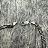 Vintage Sterling Figaro Chain Bracelet