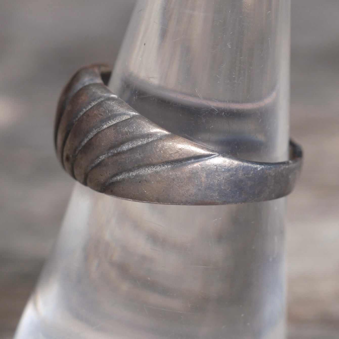 Vintage Sterling Silver Modernist Ring 8