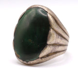 Vintage Sterling Turquoise Trading Post Ring 11