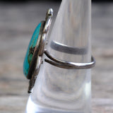 Vintage Sterling Turquoise Ring 8