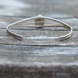 Vintage Sterling Onyx Roper Cuff