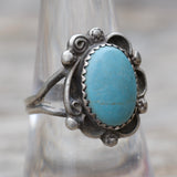 Vintage Sterling Turquoise Ring 8