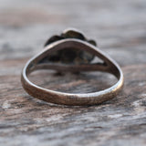 Vintage Sterling Silver Rose Ring 8