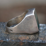 Vintage Sterling Chrysocolla Ring 8