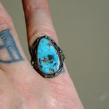 Vintage Sterling Turquoise Ring 5