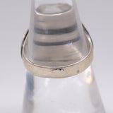 Vintage Sterling Turquoise Stamped Band Ring 8.25