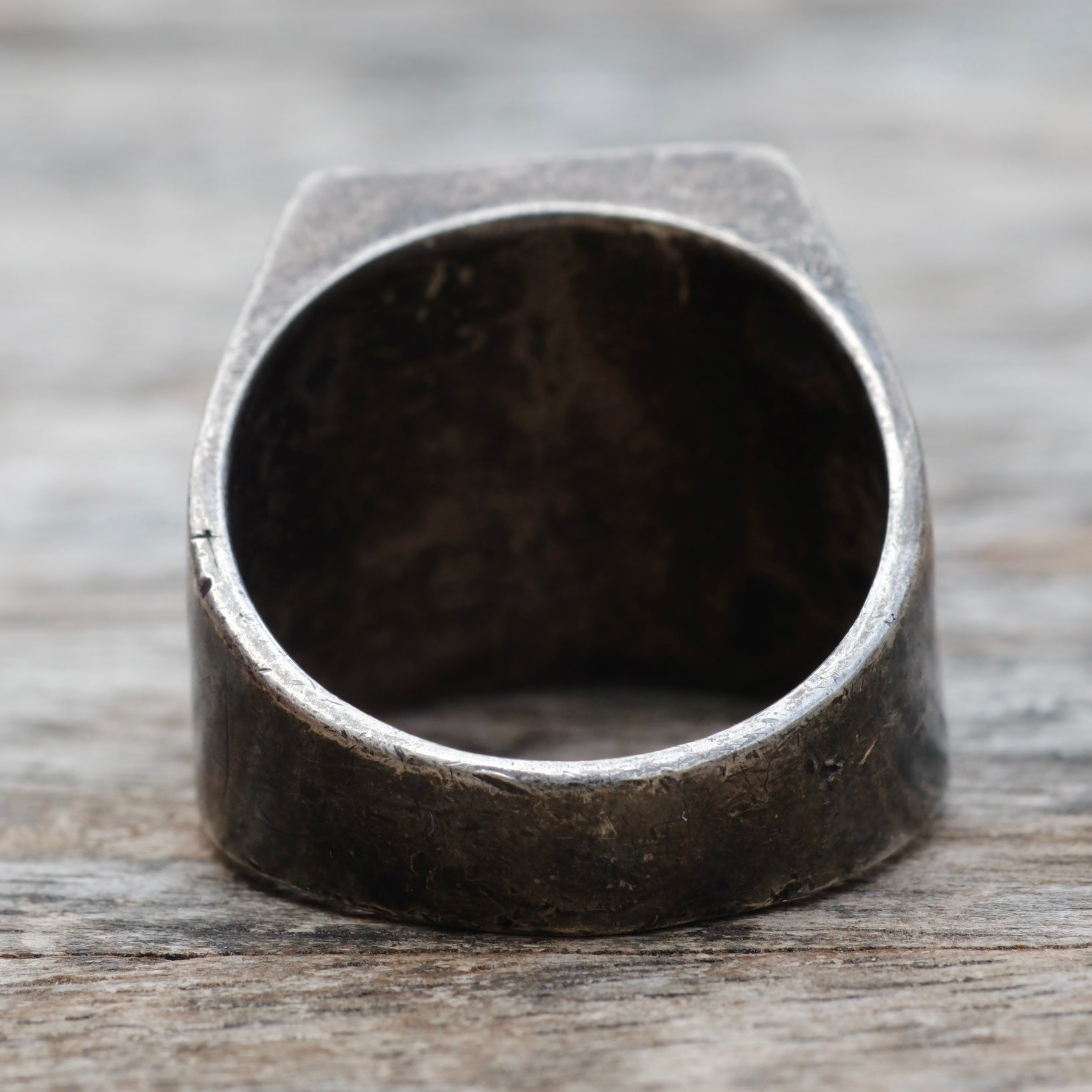 Vintage Sterling Crushed Turquoise and Coral Inlay Ring 10