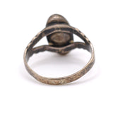 Vintage Sterling Turquoise Stamped Ring 5.5