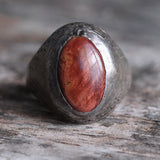 Vintage Sterling Tigers Eye Signet Ring 8.25